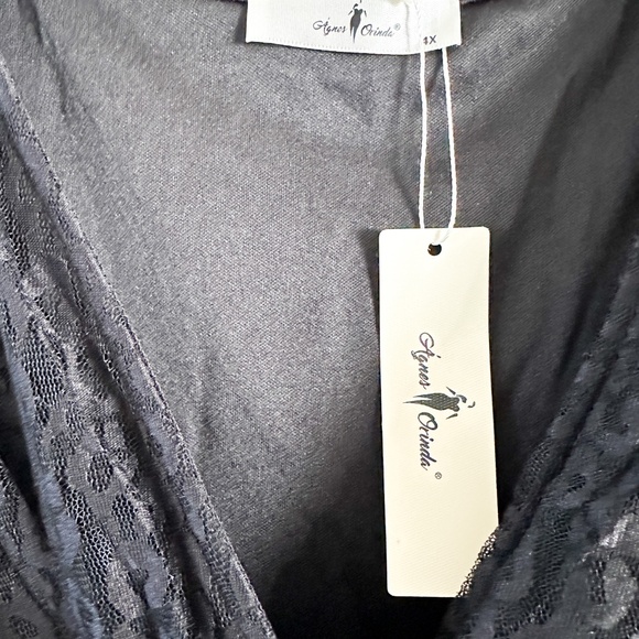 NWT Agnes Orinda Plus Size V Neck Swing A-Line Cocktail Dress - Picture 4 of 8